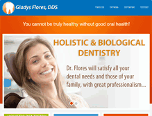 Tablet Screenshot of dentistgladysflores.com
